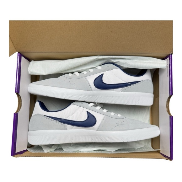 Nike SB Team Classic Wolf Grey Blue Void Men’s Size 12 Sneakers - Picture 3 of 5